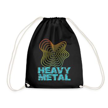 Heavy Metal Frequency Rocking Metal Fan Harte Rock - Turnbeutel - Schwarz - Vorne