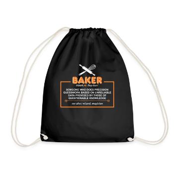 Funny Baker Definition For Baker - Turnbeutel - Schwarz - Vorne
