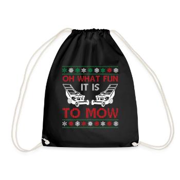 Tonte de Noël laide - Oh quel plaisir de tondre - Sac de sport léger - noir - Devant
