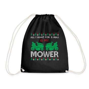 Tonte de Noël moche - Tout ce que je veux pour Noël est mon - Sac de sport léger - noir - Devant