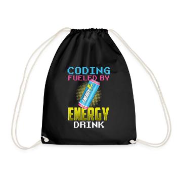 Programmation avec le code de codage Energydrinks Coder - Sac de sport léger - noir - Devant