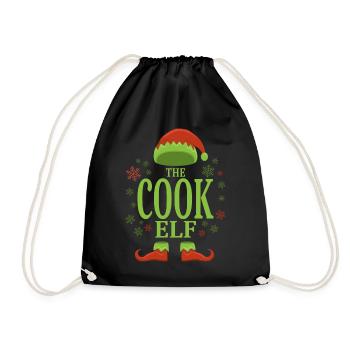 Koch Christmas Elf - Drawstring Bag - black - Front