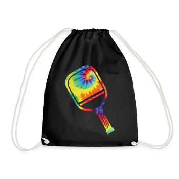 Pickleball Paddle Tie Dye Retro - Sac de sport léger - noir - Devant