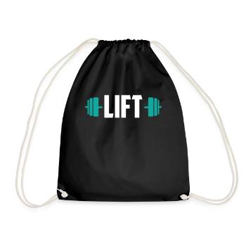 Lift Weightlifting Gym Entraînement d’haltérophilie - Sac de sport léger - noir - Devant