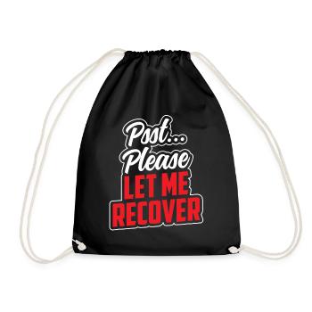 Psst s’il vous plaît laissez-moi me rétablir à nouveau - Sac de sport léger - noir - Devant