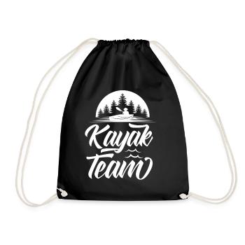 Kayak Team Kayaking Kayaking Kayakers - Drawstring Bag - black - Front
