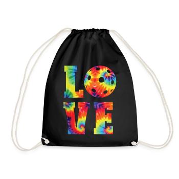 Pickleball Tie Dye 80s90s Love - Sac de sport léger - noir - Devant