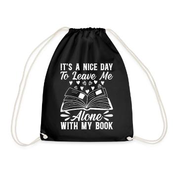 Book Lover - It’s A Nice Day To Leave Me Alone Wit - Sac de sport léger - noir - Devant