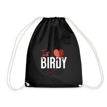 Talk Birdy To Me Birds - Drawstring Bag - black - Front
