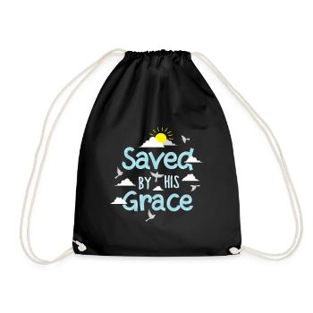 Sauvé par sa grâce - Sac de sport léger - noir - Devant