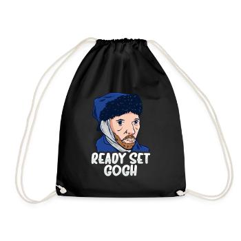 Van Gogh Art - Drawstring Bag - black - Front