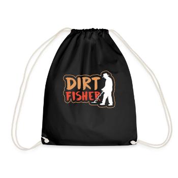 Dirt Fischer Metal Detecting Dirt Fishing - Turnbeutel - Schwarz - Vorne