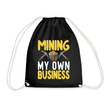 Gold Diggers Gold Mining - Drawstring Bag - black - Front