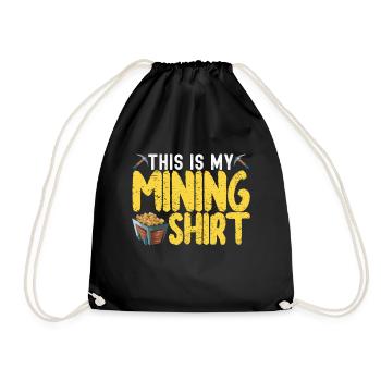 Gold Diggers Gold Mining - Drawstring Bag - black - Front