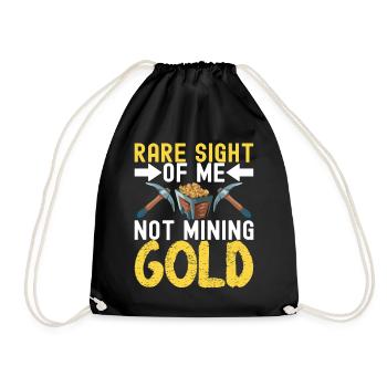 Gold Diggers Gold Mining - Drawstring Bag - black - Front