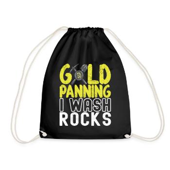 Gold Diggers Gold Mining - Drawstring Bag - black - Front
