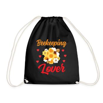 Beekeeping lovers Beekeeping Beekeepers Beekeepers - Drawstring Bag - black - Front