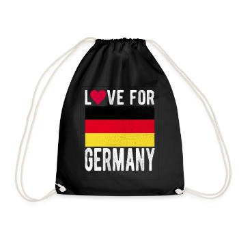 Germany Flag - Drawstring Bag - black - Front