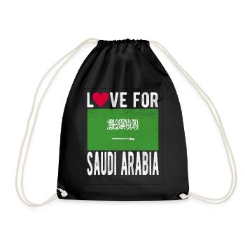 Saudi Arabia flag - Drawstring Bag - black - Front