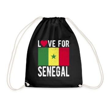Drapeau du Sénégal - Sac de sport léger - noir - Devant