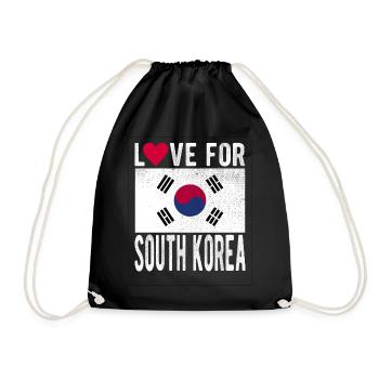Drapeau de la Corée du Sud - Sac de sport léger - noir - Devant