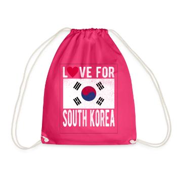Drapeau de la Corée du Sud - Sac de sport léger - fuchsia - Devant