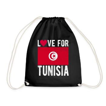 Drapeau de la Tunisie - Sac de sport léger - noir - Devant