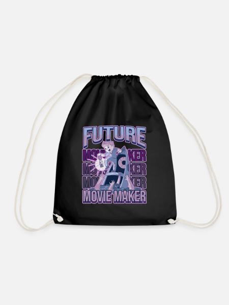 Future Movie Maker - Drawstring Bag - black