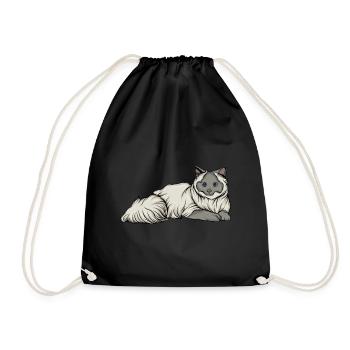Chat - Sac de sport léger - noir - Devant