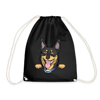 Doberman - Sac de sport léger - noir - Devant