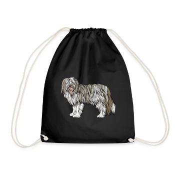 Chien - Sac de sport léger - noir - Devant