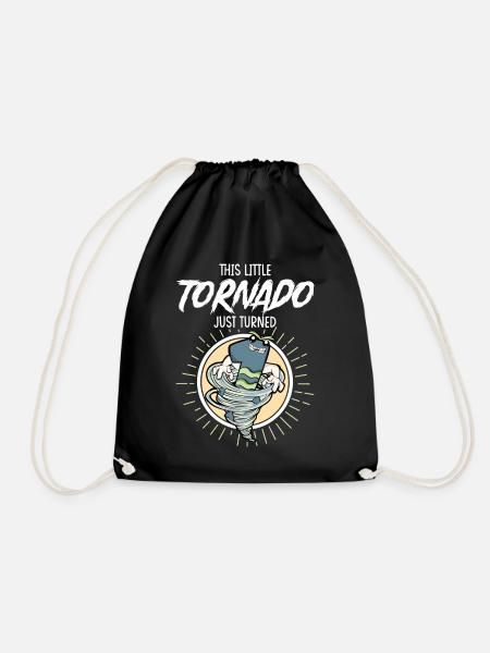 1. Geburtstag Kind - Turnbeutel - Schwarz
