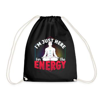 Reiki Practitioner Design für einen Energieheiler - Turnbeutel - Schwarz - Vorne