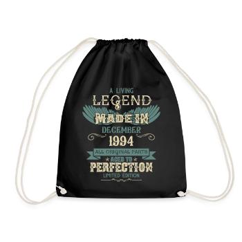 Décembre 1994 Millésime anniversaire - Sac de sport léger - noir - Devant