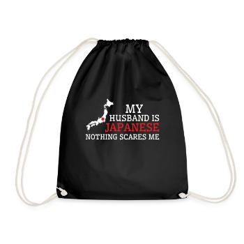 Rien ne me fait peur, mari japonais Japon - Sac de sport léger - noir - Devant