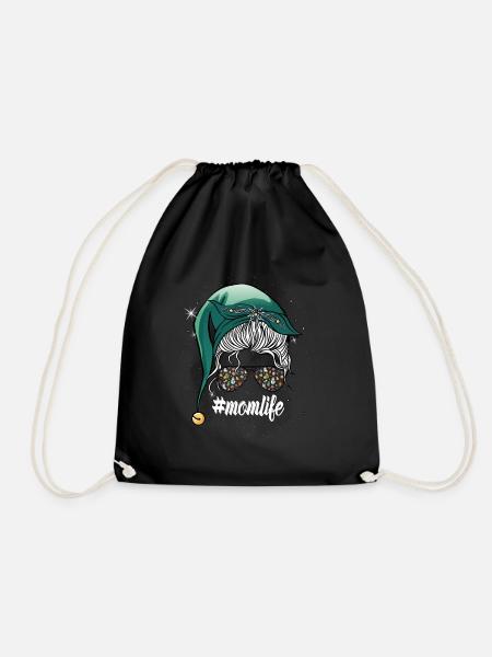 Merry Christmas Mother beautiful gifts - Drawstring Bag - black
