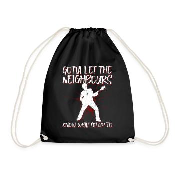 Guitare électrique, Guitariste, Guitariste, Rock, Drôle - Sac de sport léger - noir - Devant