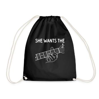 She Wants The D - Guitariste électrique - Sac de sport léger - noir - Devant