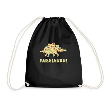 parasaurus, paraprofessional paraeducator - Turnbeutel - Schwarz - Vorne