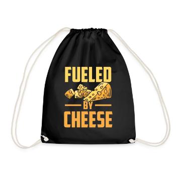 Driven by cheese sweet lovers love - Drawstring Bag - black - Front