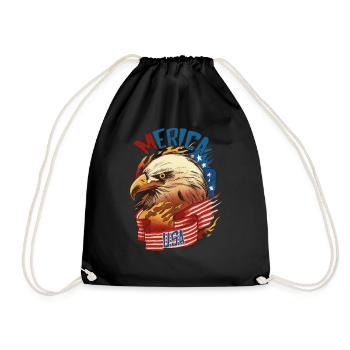Eagle Love Birds Fauconnerie Oiseaux de proie Faucon Faucon Faucon - Sac de sport léger - noir - Devant