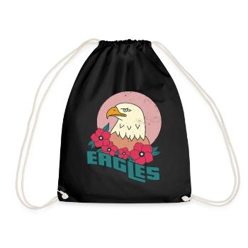 Fauconnerie Eagles Faucons Autour des palombes Oiseaux de proie Ornitho - Sac de sport léger - noir - Devant