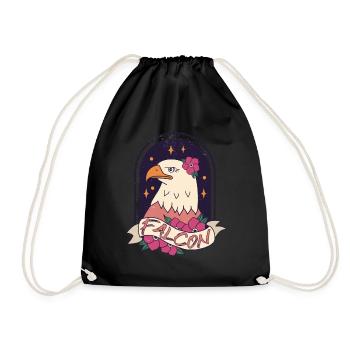 Eagle Brave Ornithologue Fauconnerie Fauconnerie Faucon Faucon Vö - Sac de sport léger - noir - Devant