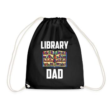 Bibliothèque Papa lover Bibliothécaire Livres - Sac de sport léger - noir - Devant