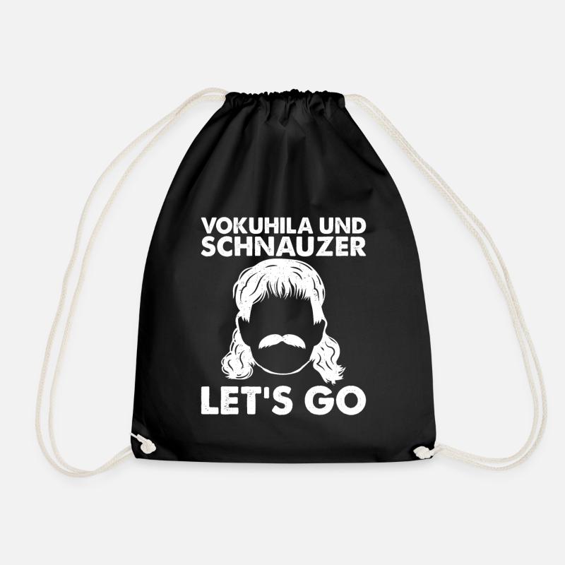VOKUHILA UND SCHNAUZER, Let's go - Turnbeutel - Schwarz