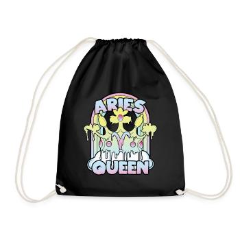 Widder Queen - Turnbeutel - Schwarz - Vorne