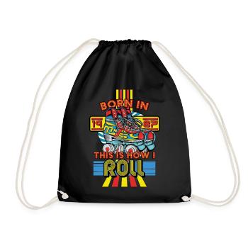 Né en 1987 C’est comme ça que je roule - Sac de sport léger - noir - Devant