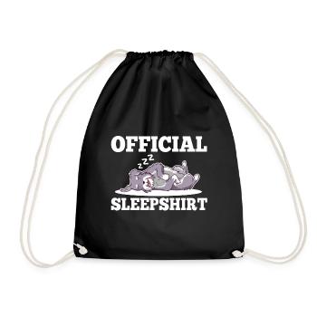 Chien de chemise de nuit officiel - Sac de sport léger - noir - Devant