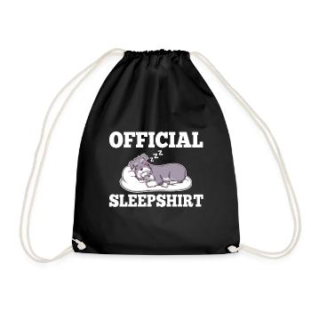 Chemise de nuit officielle Schnauzer - Sac de sport léger - noir - Devant