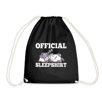 Chemise de nuit officielle Schnauzer - Sac de sport léger - noir - Devant